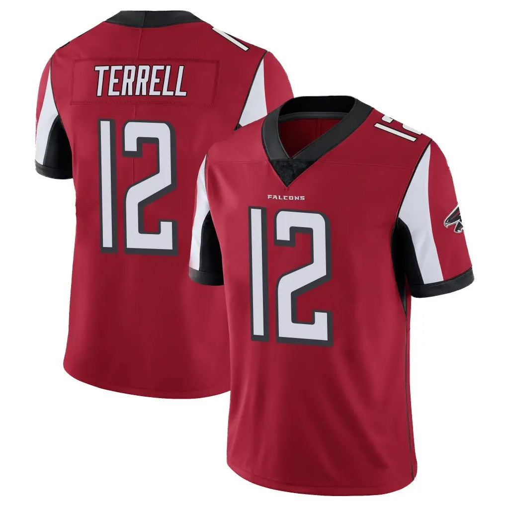 Tlead A.Falcons #12 Avieon Terrell Player Red Color Vapor Untouchable Limited Home Game Stitched Jerseys
