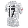 Tlead A.Falcons #17 Zachariah Branch Player Arctic Camo Salute to Service Limited Stitched Jerseys