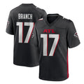 Tlead A.Falcons #17 Zachariah Branch Player Black Home Game Stitched Jerseys