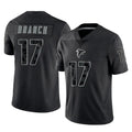 Tlead A.Falcons #17 Zachariah Branch Player Black RFLCTV Limited Stitched Jerseys