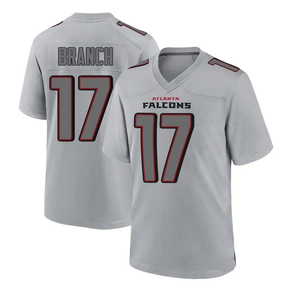 Tlead A.Falcons #17 Zachariah Branch Player Gray Fashion Home Game Stitched Jerseys