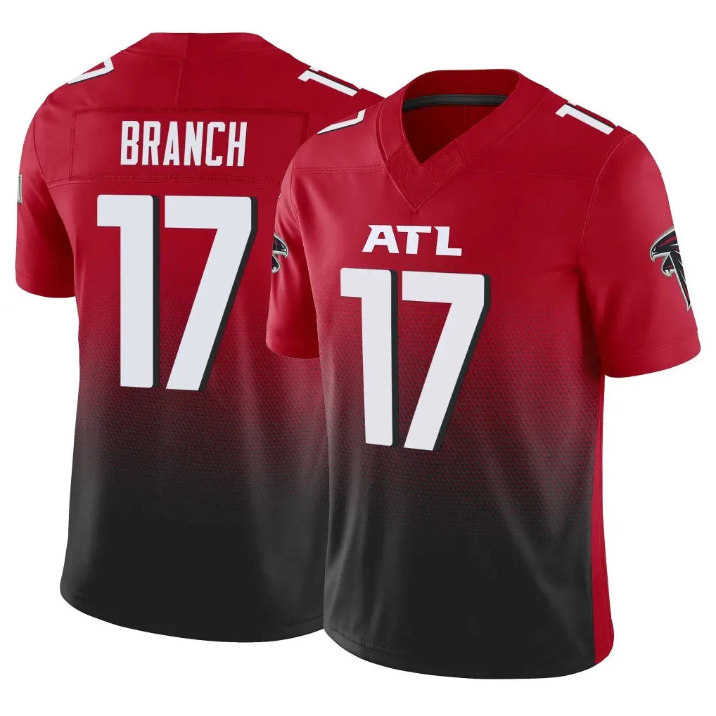 Tlead A.Falcons #17 Zachariah Branch Player Red Vapor F.U.S.E. Limited Stitched Jerseys