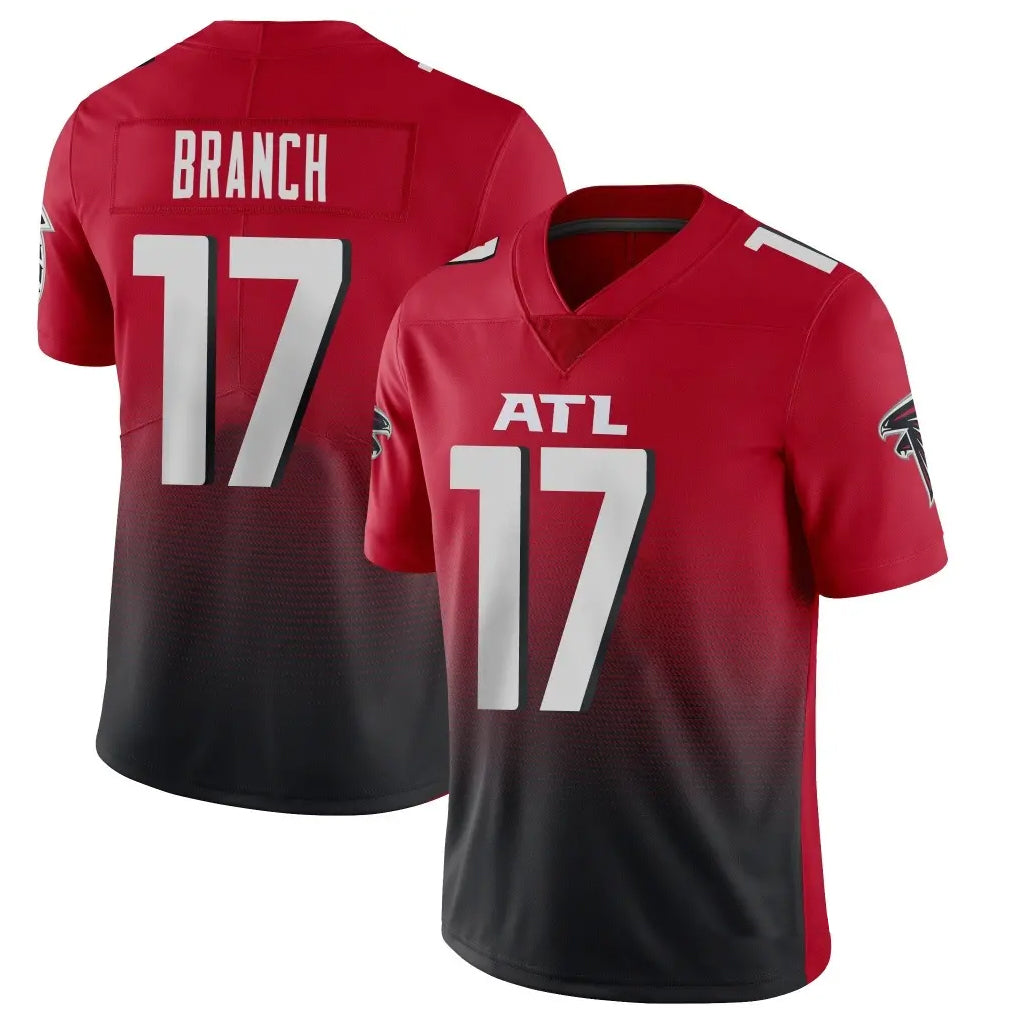 Tlead A.Falcons #17 Zachariah Branch Player Red Vapor Untouchable Limited Home Game Stitched Jerseys