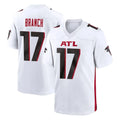 Tlead A.Falcons #17 Zachariah Branch Player White Home Game Stitched Jerseys