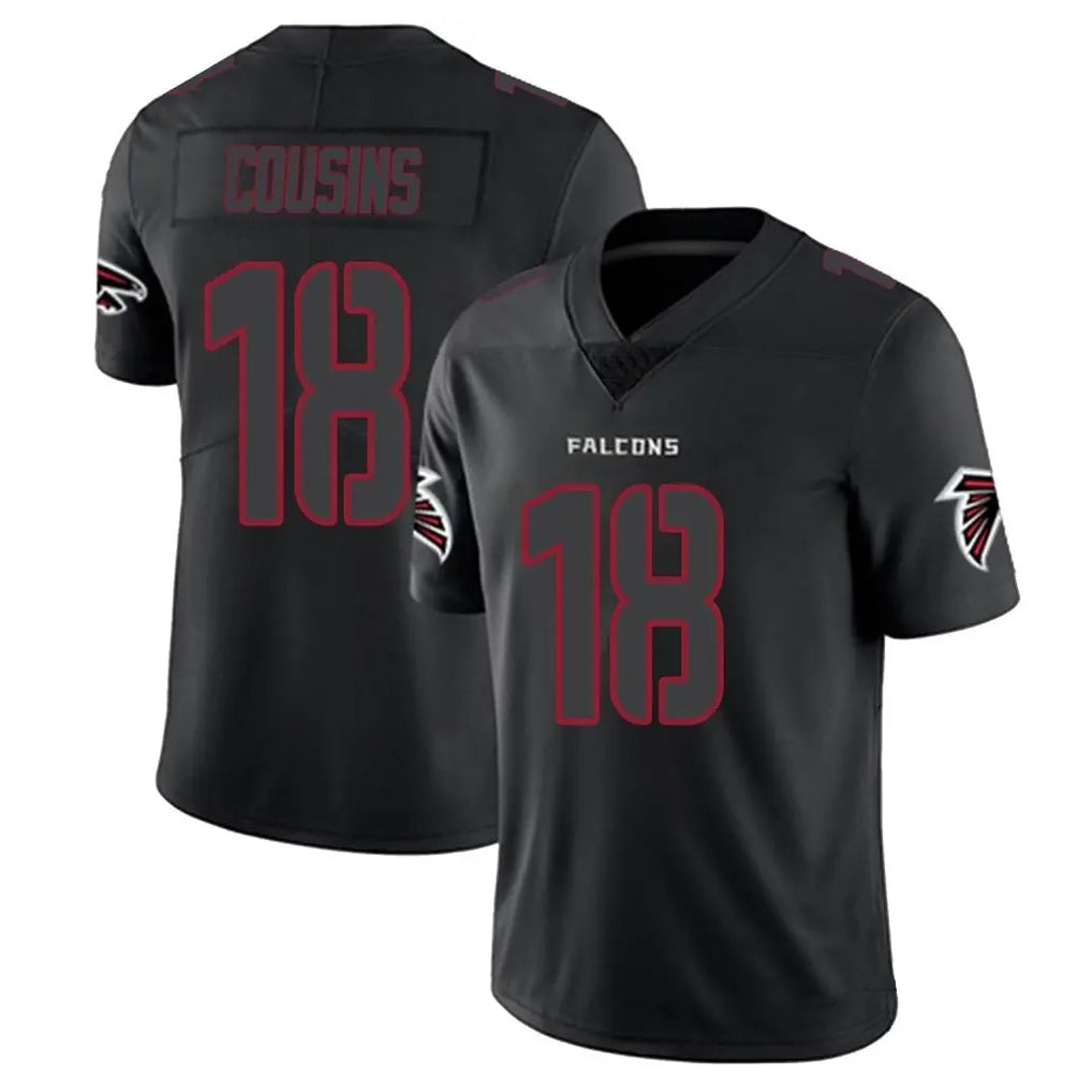 Tlead A.Falcons #18 Kirk Cousins Player Black Impact Limited Game Stitched Jerseys