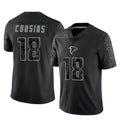 Tlead A.Falcons #18 Kirk Cousins Player Black RFLCTV Limited Stitched Jerseys
