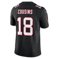 Tlead A.Falcons #18 Kirk Cousins Player Black Vapor F.U.S.E. Limited Home Game Stitched Jerseys