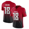 Tlead A.Falcons #18 Kirk Cousins Player Red Vapor Untouchable Limited Home Game Stitched Jerseys