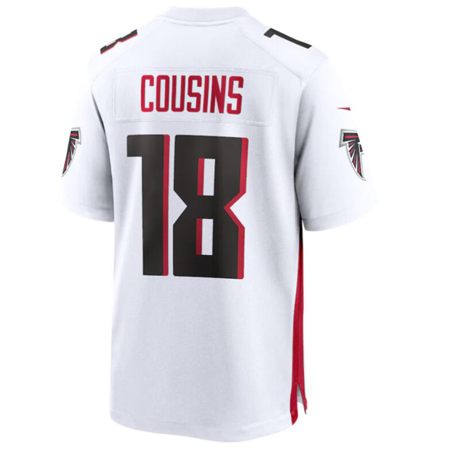 Tlead A.Falcons #18 Kirk Cousins Player White Home Game Stitched Jerseys