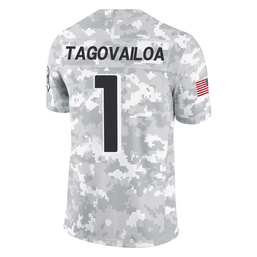 Tlead A.Falcons #1 Tua Tagovailoa Player Camo Salute to Service Limited Stitched Jerseys