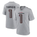 Tlead A.Falcons #1 Tua Tagovailoa Player Gray Fashion Home Game Stitched Jerseys