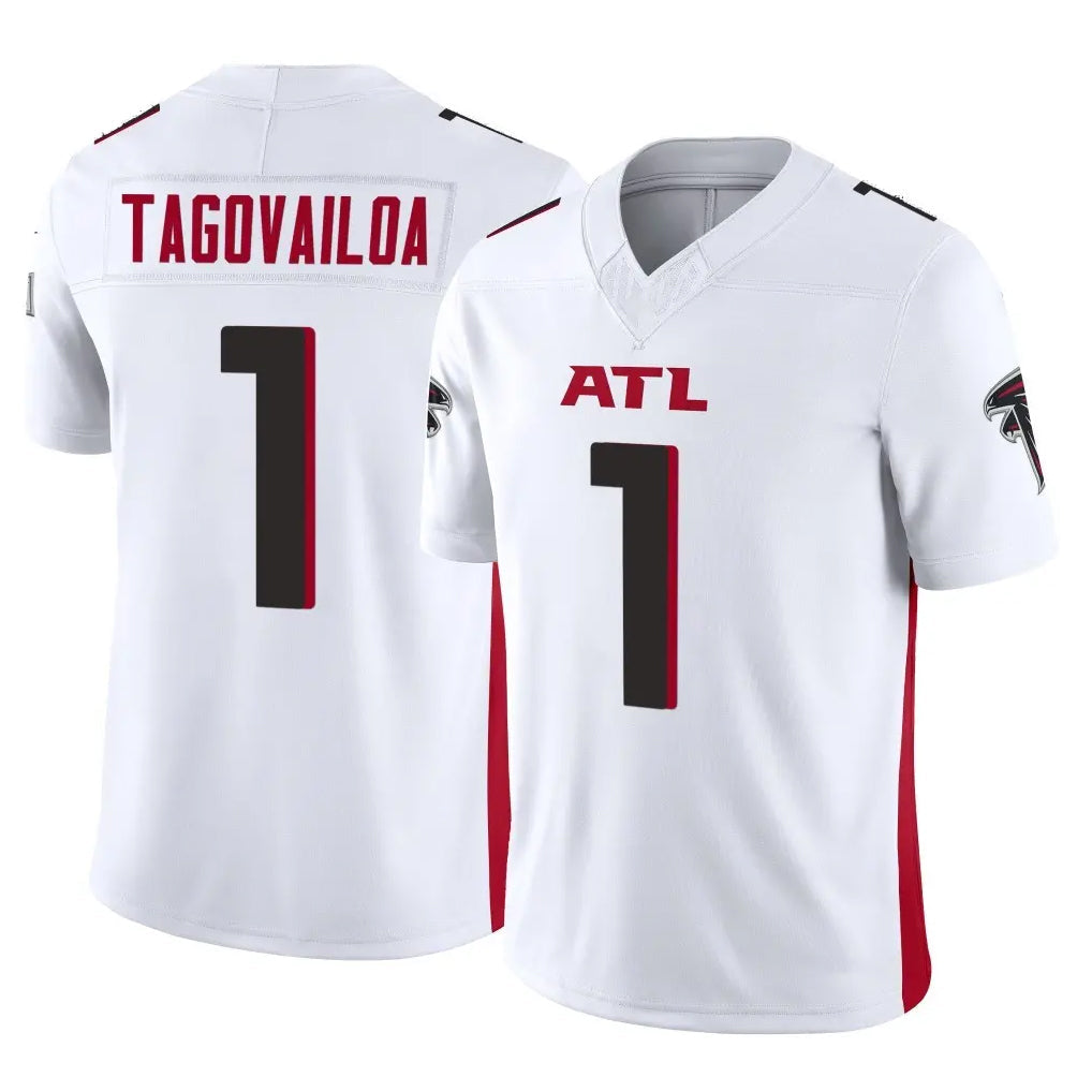 Tlead A.Falcons #1 Tua Tagovailoa Player White Vapor F.U.S.E. Limited Home Game Stitched Jerseys