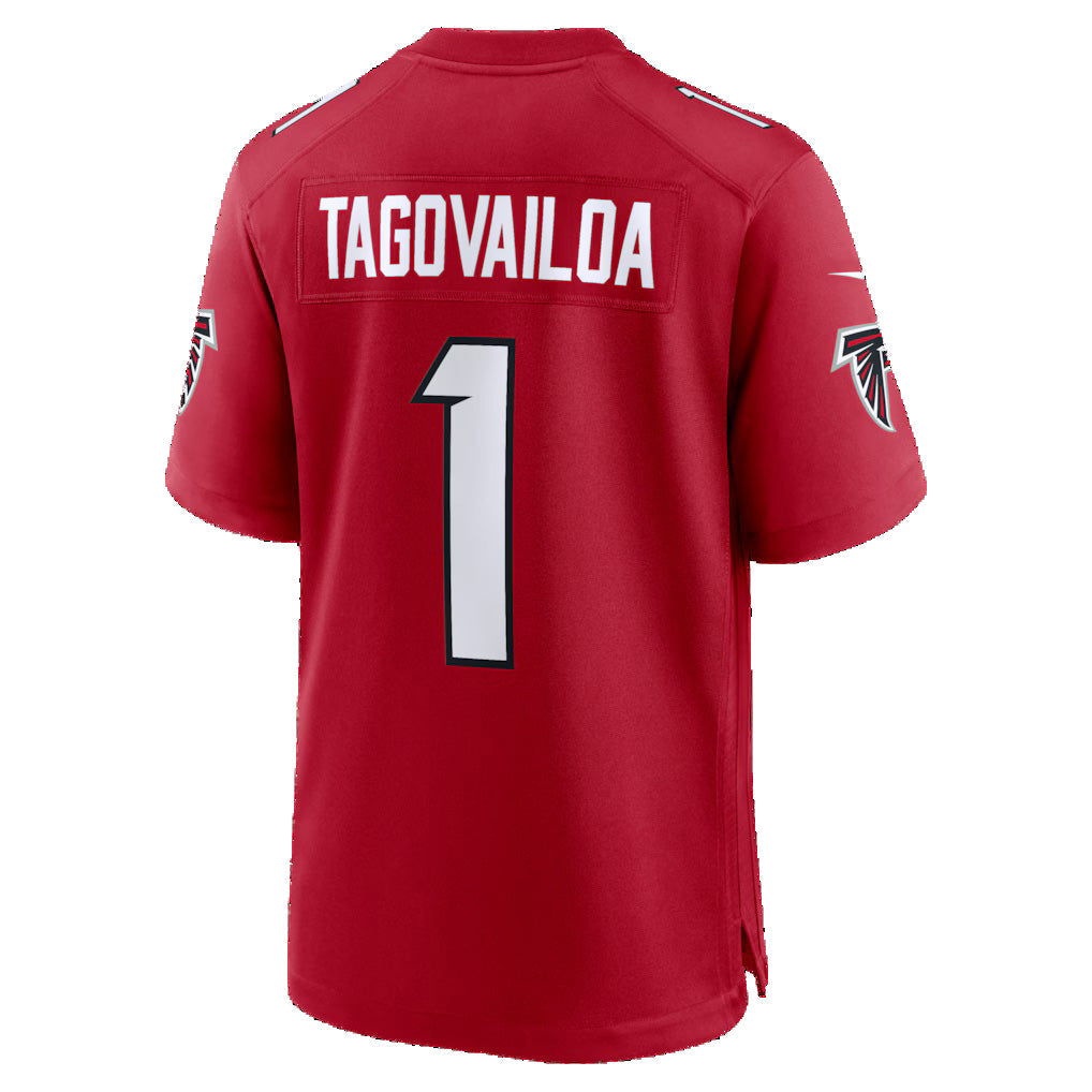 Tlead A.Falcons #1 Tua Tagovailoa Red Game Stitched Jerseys