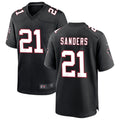 Tlead A.Falcons #21 Deion Sanders Player Black Throwback Limited Stitched Jerseys