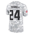 Tlead A.Falcons #24 A.J. Terrell Jr. Player Arctic Camo Salute to Service Limited Stitched Jerseys