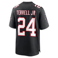 Tlead A.Falcons #24 A.J. Terrell Jr. Player Black Alternate Home Game Stitched Jerseys