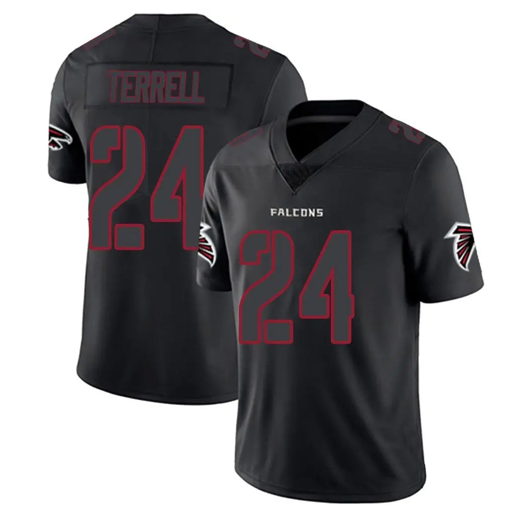 Tlead A.Falcons #24 A.J. Terrell Jr. Player Black Impact Limited Game Stitched Jerseys