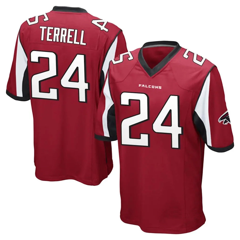 Tlead A.Falcons #24 A.J. Terrell Jr. Player Red Color Vapor Home Game Stitched Jerseys