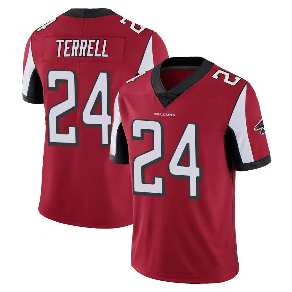 Tlead A.Falcons #24 A.J. Terrell Jr. Player Red Color Vapor Untouchable Limited Home Game Stitched Jerseys