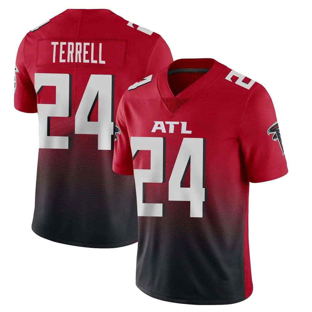 Tlead A.Falcons #24 A.J. Terrell Jr. Player Red Vapor Untouchable Limited Home Game Stitched Jerseys