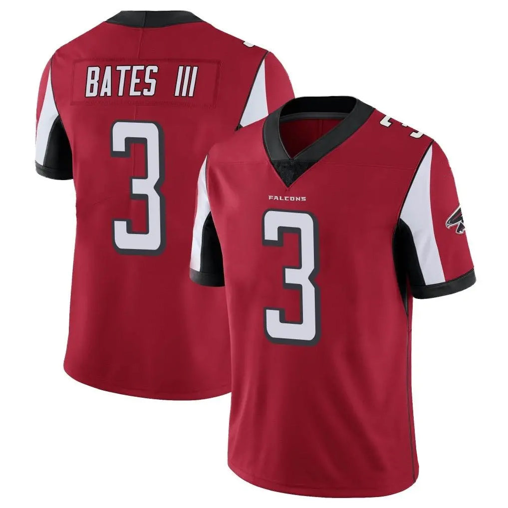 Tlead A.Falcons #3 Jessie Bates III Player Red Color Vapor Untouchable Limited Home Game Stitched Jerseys