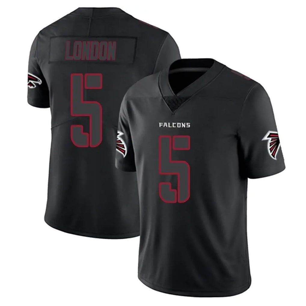 Tlead A.Falcons #5 Drake London Player Black Impact Limited Stitched Jerseys