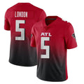 Tlead A.Falcons #5 Drake London Player Red Vapor Untouchable Limited Home Game Stitched Jerseys