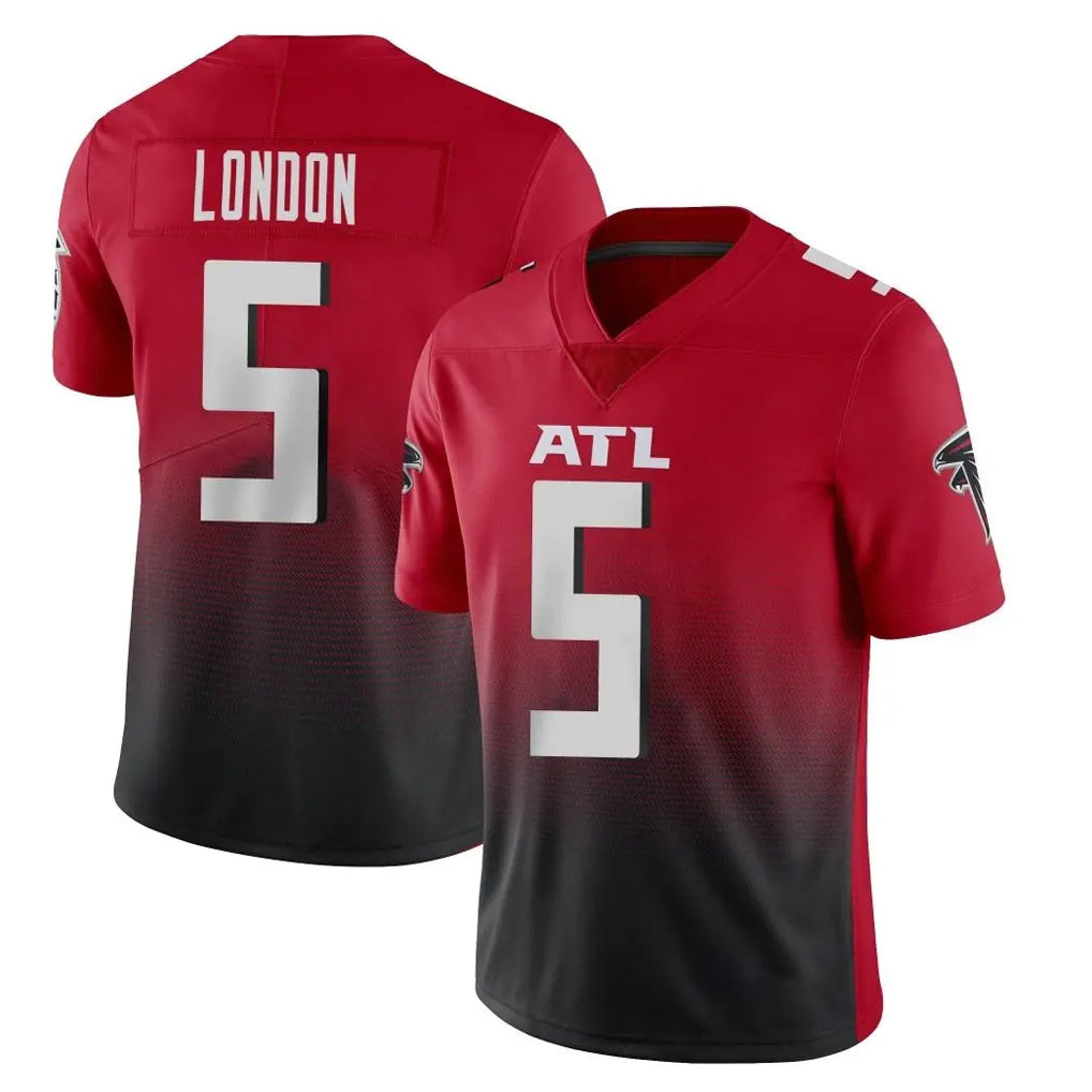 Tlead A.Falcons #5 Drake London Player Red Vapor Untouchable Limited Home Game Stitched Jerseys