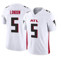 Tlead A.Falcons #5 Drake London Player White Vapor F.U.S.E. Limited Home Game Stitched Jerseys
