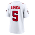 Tlead A.Falcons #5 Drake London White Game Stitched Jerseys