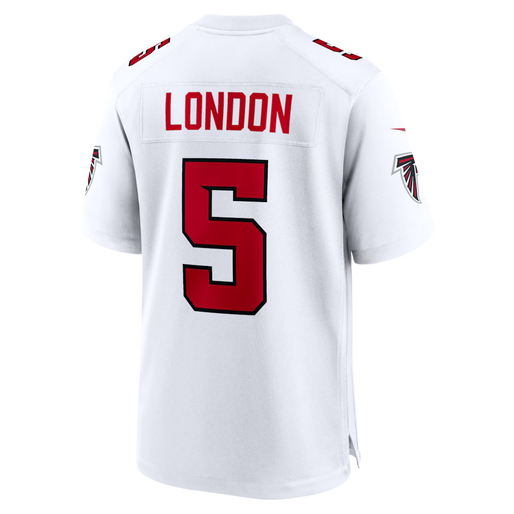 Tlead A.Falcons #5 Drake London White Game Stitched Jerseys