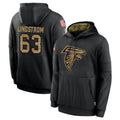 Tlead A.Falcons #63 Chris Lindstrom Player Black Salute to Service Limited Black Hoodie Stitched Jerseys