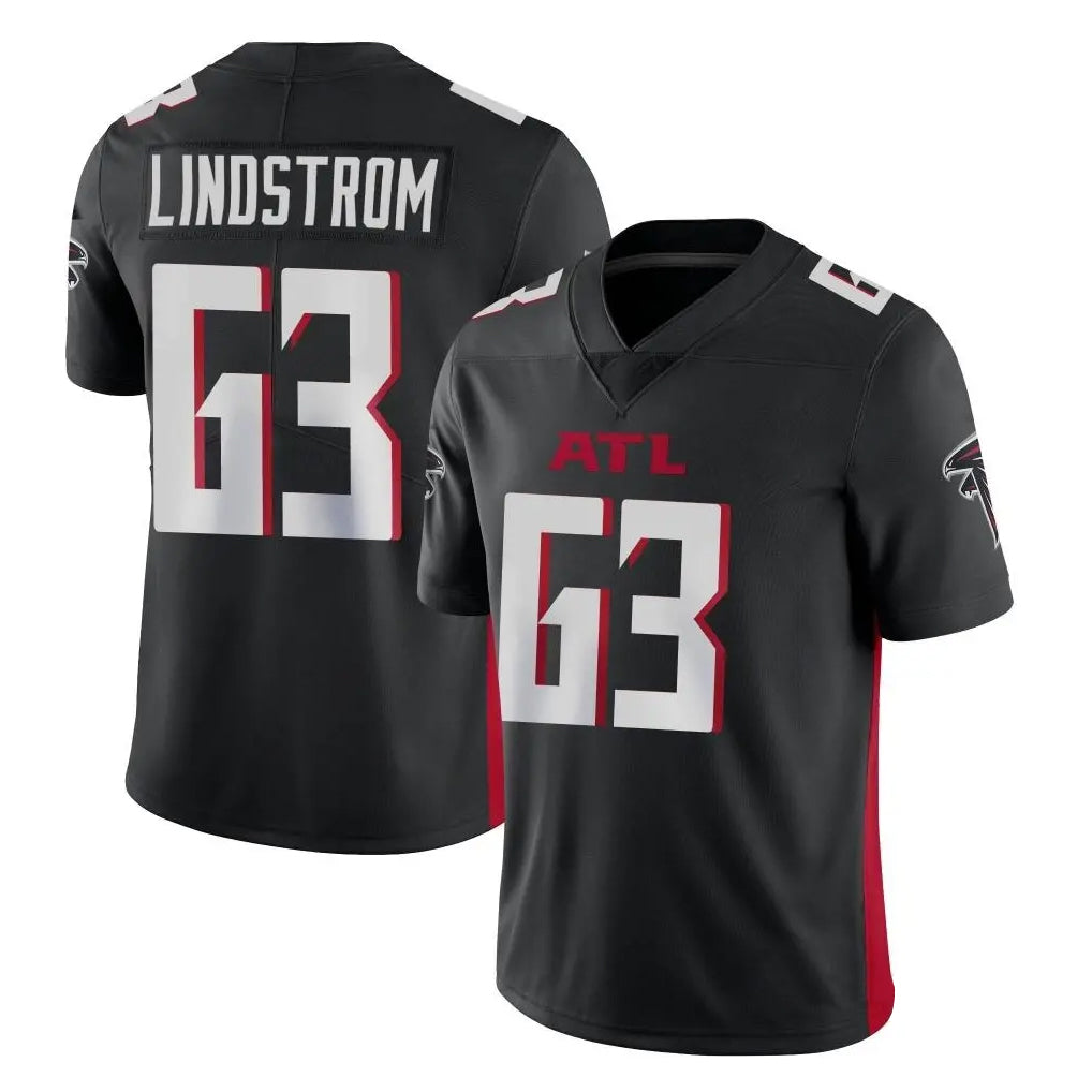 Tlead A.Falcons #63 Chris Lindstrom Player Black Vapor Untouchable Limited Home Game Stitched Jerseys