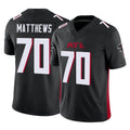 Tlead A.Falcons #70 Jake Matthews Player Black Vapor F.U.S.E. Limited Stitched Jerseys