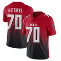 Tlead A.Falcons #70 Jake Matthews Player Red Vapor Untouchable Limited Home Game Stitched Jerseys