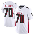 Tlead A.Falcons #70 Jake Matthews Player White Vapor Untouchable Limited Home Game Stitched Jerseys