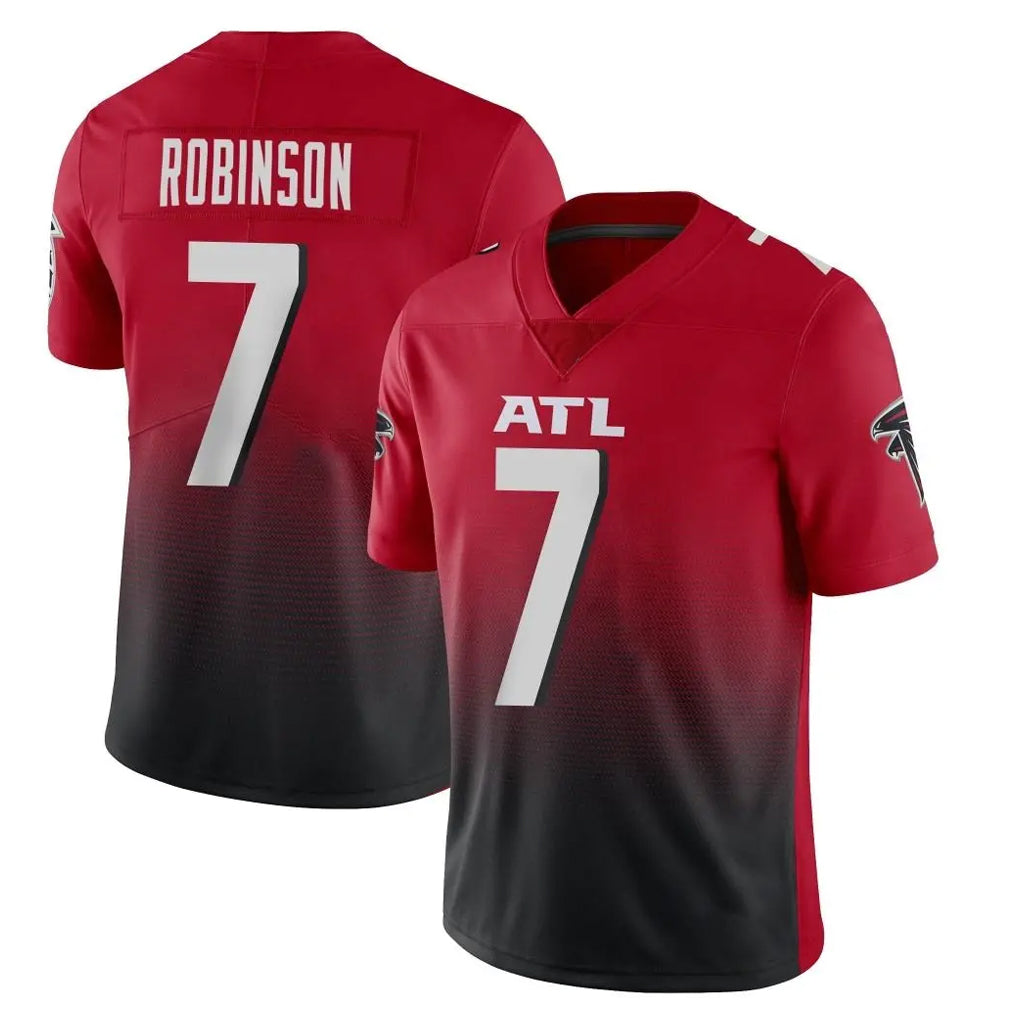 Tlead A.Falcons #7 Bijan Robinson Player Red Vapor Untouchable Limited Home Game Stitched Jerseys