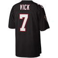 Tlead A.Falcons #7 Michael Vick Mitchell & Ness Black Legacy Replica Stitched Jerseys