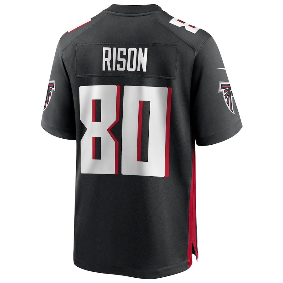 Tlead A.Falcons #80 Andre Rison Player Black Home Game Stitched Jerseys