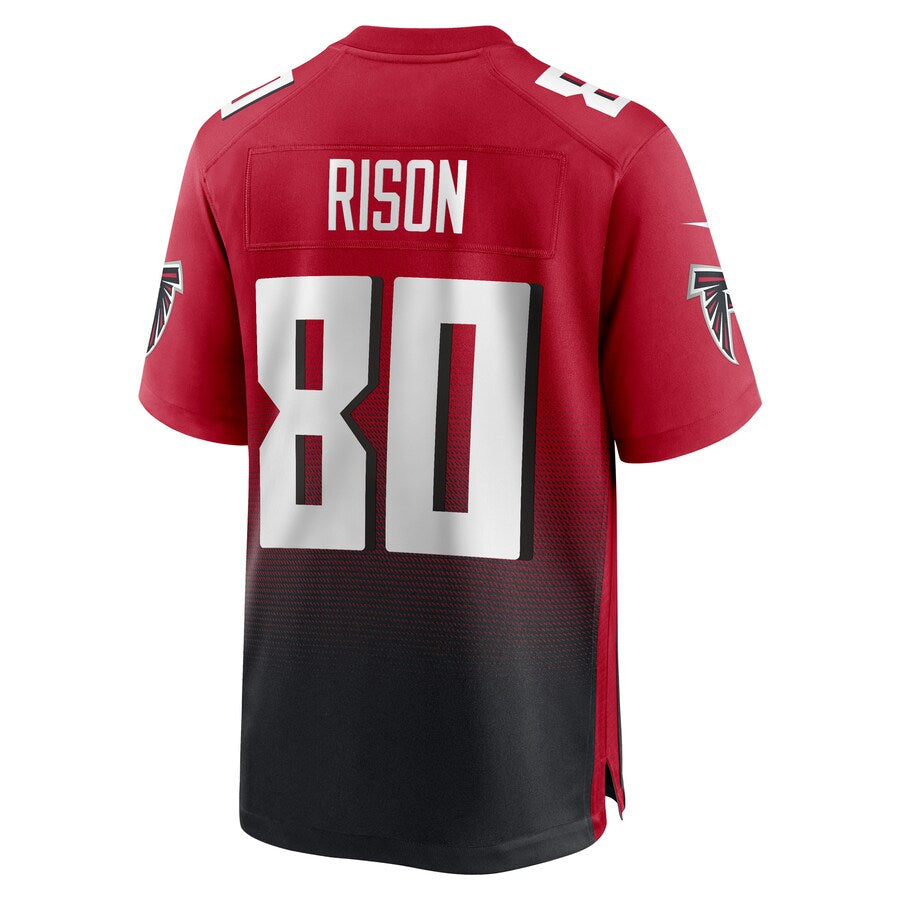 Tlead A.Falcons #80 Andre Rison Player Red Home Game Stitched Jerseys