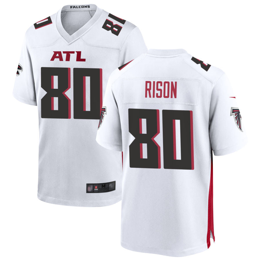 Tlead A.Falcons #80 Andre Rison Player White Home Game Stitched Jerseys