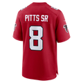 Tlead A.Falcons #8 Kyle Pitts Sr. Red Game Stadium Jerseys