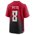 Tlead A.Falcons #8 Kyle Pitts Sr. Player Red Home Game Stitched Jerseys
