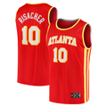 Tlead A.Hawks #10 Zaccharie Risacher Red 2024 Draft Fast Break Player Jerseys - Icon Edition