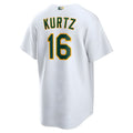 Tlead Athletics #16 Nick Kurtz Player White Home Game Stitched Jerseys