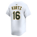 Tlead Athletics #16 Nick Kurtz Player White Home Limited Stitched Jerseys