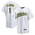 Tlead Athletics #1 Denzel Clarke player White Home 2026 Official Stitched Jersey