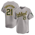 Tlead Athletics #21 Tyler Soderstrom Player Gray Limited Away Stitched Jersey