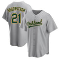 Tlead Athletics #21 Tyler Soderstrom Player Gray Replica Road Stitched Jersey