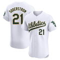 Tlead Athletics #21 Tyler Soderstrom Player White Elite Home Stitched Jersey